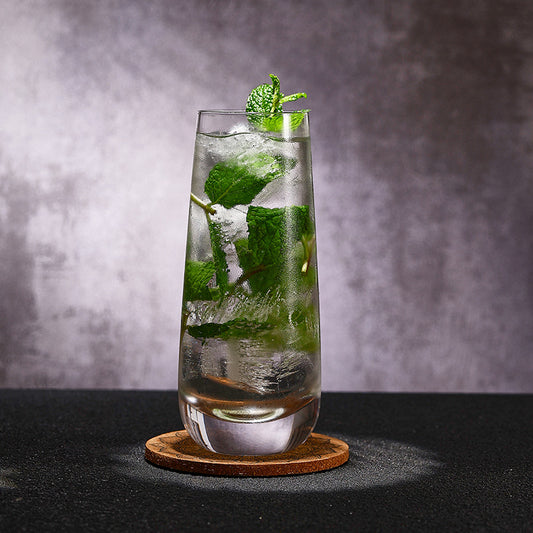 Creative Handmade Thick-Bottomed Mixing Glass - Premium Collins/Mojito/Cocktail Cup with Large Capacity for Juice & Beverages